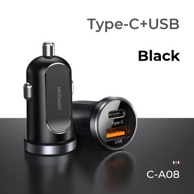 China 2 Port Car USB Charger PD High Speed ​​Mobile Phone JOYROOM Type-C Car Charger QC 3.0 For iPhone for sale