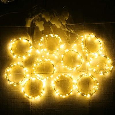 China / Willow Basket Copper Wire String Led Window Curtain Garland Fairy Indoor Christmas Wedding Decoration Lights for sale