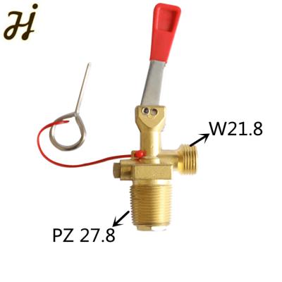 China CO2 Fire Extinguisher Valve Brass PZ 27.8 INLET Handle Short Type for sale