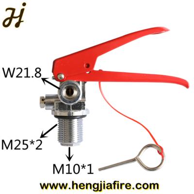 China HOT SALE CE Brass Type M25*2 INLET WIRE CO2 Fire Extinguisher CE Type 6KG Valve for sale