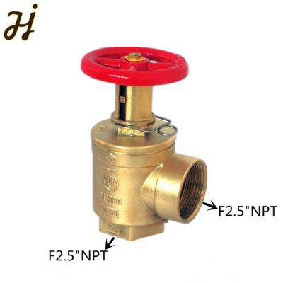 China General Hot Sale 2.5 Inch NPT Thread Fire Hose Female Valve for sale