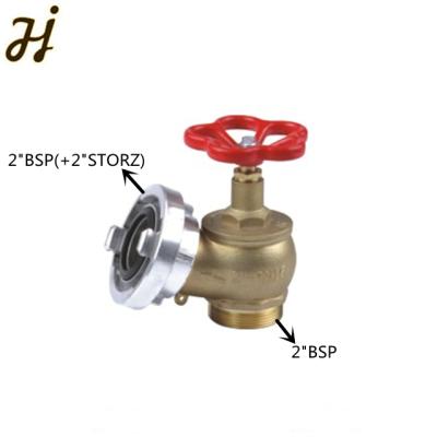 China General Hot Sale 2 Inch Fire Hydrant Valve Inlet Thread With 2. Storz Aluminum Coupling Outlet for sale