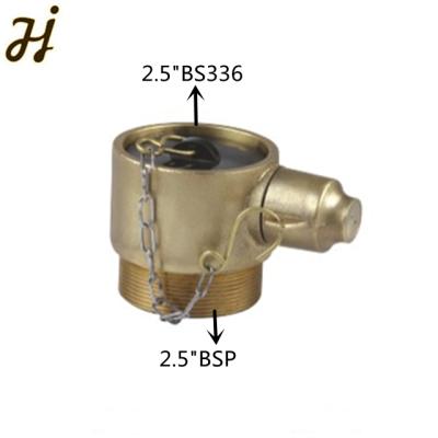 China 2.5 Inch BSP Brass Inlet Thread Brass Adapter For Fire Hydrant Valve for sale