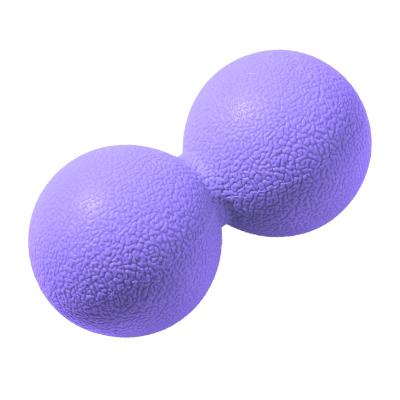 China Portable Peanut Shape Self Massage Deep Roller Double Cloth Lacrosse Massage Ball for sale