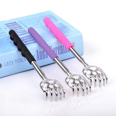 China Portable Stainless Steel Telescopic Claw Massager For Back Massage Promotion Tools For Blood Circulation Relax Health Back Scratcher Tool for sale