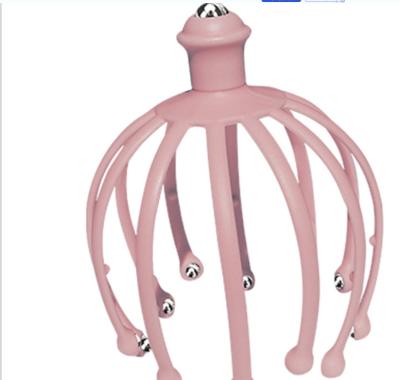 China Hot Seller Handheld Scalp Massager Steel Ball Head Massage Relaxation Twelve Finger Massager For Head for sale