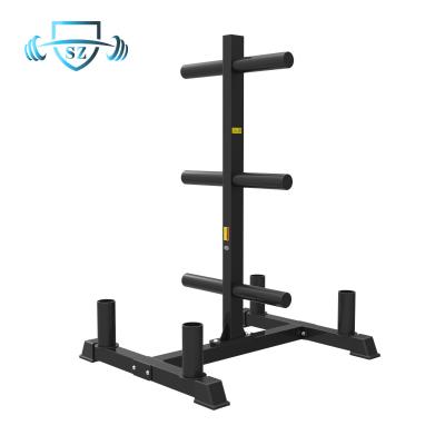 China Commercial use barbell bar rack rack with plate/weight plate bumper rack for gym storage for sale