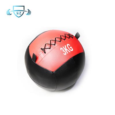 China Nice Size Cross Fitness/Slim Waist/Plastic Waist Gym Training Durable Leather Or PVC Material Soft Ball/Wall Ball For Training for sale