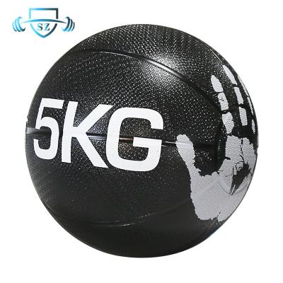 China Strength Training Gym Customized Logo Fitness Rubber Medicine Ball Training for sale