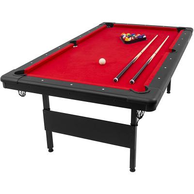 China Net Guanque No Need Set 6ft 7ft Gaming Pool Table Folding Billiard Table for sale