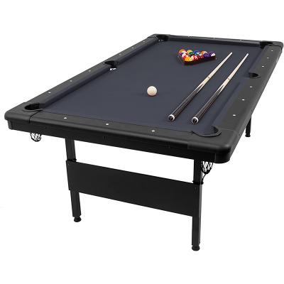 China Custom Guanque Net Wholesale No Need Set 6ft 7ft Easy Folding Pool Table Set 6ft 7ft Billiard Table for sale