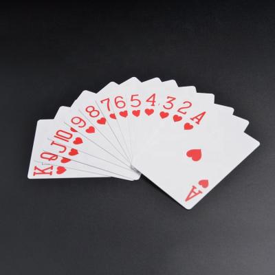 China Plastic Texas Hold'em Poker Casino Grade Plastic Playing Cards Paper For Poker Game Bundle Cards for sale