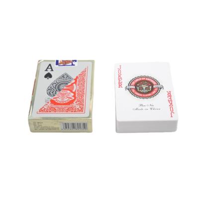 China Fashionable Custom Made Front Back Printing Plastic Water Proof Texas Hold Em Playing Cards High Quality for sale