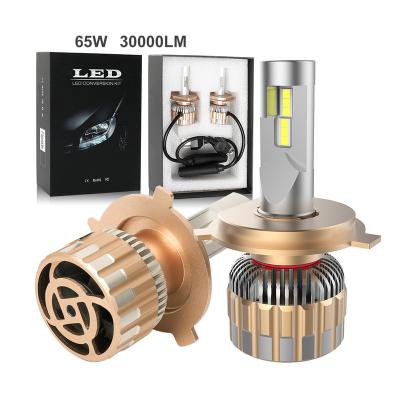 China Automotive Industry YHKOMS LED H4 65W Super Bright High Lumen 30000 Lumen 12V Car Bulbs Conversion Kit H11 H1 9005 9006 H4 H7 Car Led Light For BMW for sale