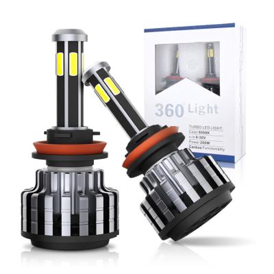 China YHKOMS 100W 10000LM Aluminum Car Led Lights Auto Lighting Systems Motorcycle X6 H1 H4 H7 H11 H13 Led Headlight Bulb for sale