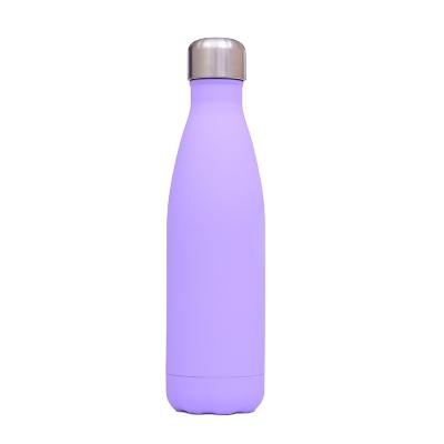 China PORTABLE Vacuum Coke Bottle Thermos Mug Bowling Cup 304 Stainless Steel Rubber Lacquered Sport Bottle for sale