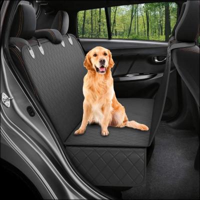 China Sustainable Chewproof Quilted Dog Hammock Car Seat Cover With Side Flaps For Car And SUV for sale