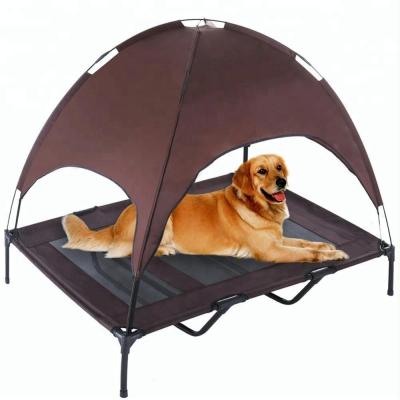 China Sustainable Outdoor Metal Frame Private Label Dog Cradle Elevated Pet Cooling Bed for sale