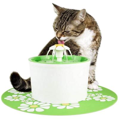 China Cat Water Fountain Quiet Automatic Pet Water Fountain Super Quiet Automatic Flower Cat Drinking Station for sale