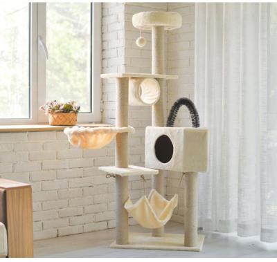 China Viable Private Logo Cat Scratcher Tree Cat Tree For Big Cat for sale