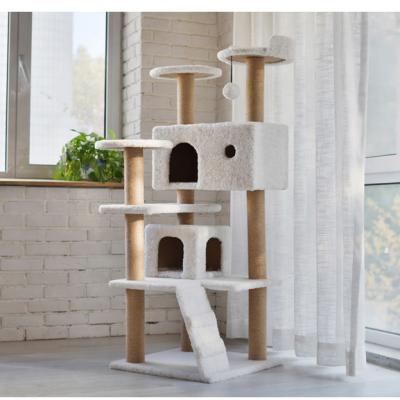 China Cat Tree Furniture Scratch Post viable for kittens Cat Condo Tower Tree for sale