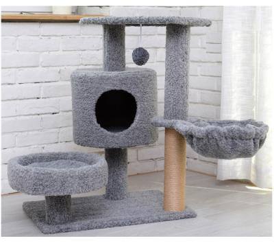 China Large Sustainable Multi-Level Cat Tree Housing Cat Treehouse Furniture for sale