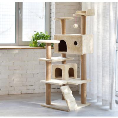 China Sustainable Wholesale Cat Tree Scratching Large Post Cat Tree Furniture for sale