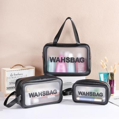 China Wholesale Custom Portable Waterproof Transparent Cosmetic Bag Travel Women's Makeup Eco-friendly Bag For Women for sale