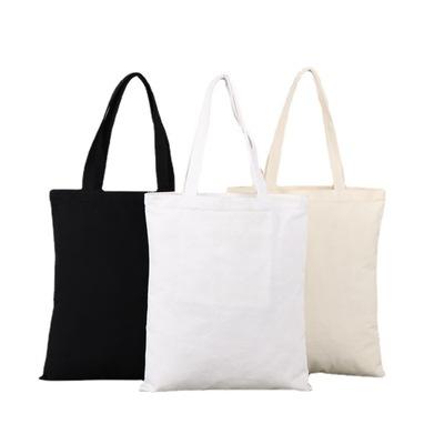 China Single Handled Cotton Canvas Reusable Canvas Tote Custom Shopping Bag With Custom Printed Logo for sale