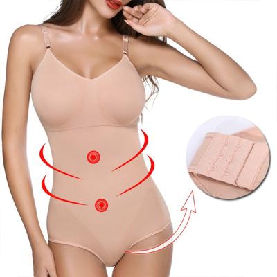 China Wholesale Breathable Suspender Body Shaping Clothes Jumpsuit Over The Abdomen Elastic One-Piece Tops With Buttons Sexy Lingerie for sale