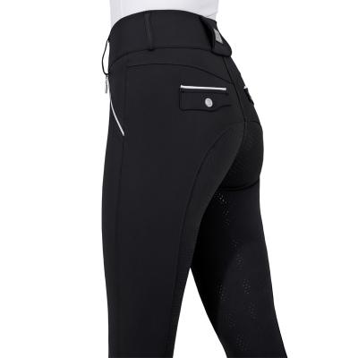 China Riding Zipper Pockets Breeches Equestrian Women Riding Tights Breeches Pants Equestrian Clothing Manufacturer for sale