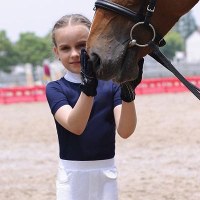 China 2022 Children's Long Sleeve Anti-UV Base Layer Kids Equestrian T-shirt Kids Riding Apparel Tops for sale