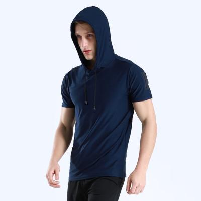 China New Men's Casual Solid Color Sweatshirts Hoodies Men's Short Sleeve QUICK DRY Hoodies Hoody Sweatshirts For Male Hooded for sale