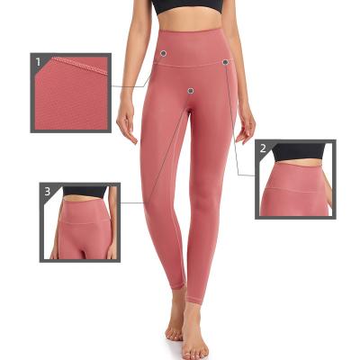 China Breathable High Waist Pocket Yoga Suit Plus Size Pants Tights Peach Bare Hip Lifting Up Compression Fitness Pants Quick Drying Women for sale