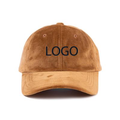 China COMMON Quick Delivery Velvet Dad Hat Suede Dad Hat Covers Breathable Custom Embroidery Logo High Quality Dad Hats for sale