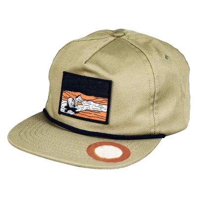 China COMMON Popular Rope Sports Snapback Hats 5 Panel Snapback Hat Unstructured Snapback Hats For Men for sale