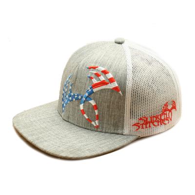 China Wholesale COMMON Mesh Trucker Cap 5 Panel Snapback Hats White Foam Trucker Hat Embroidery for sale