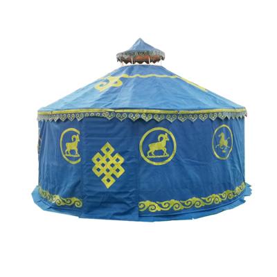 China Blue Outdoor Camouflage/Field Play Yurt, Farmhouse Housing, Catering, Warm Canvas Tent for sale