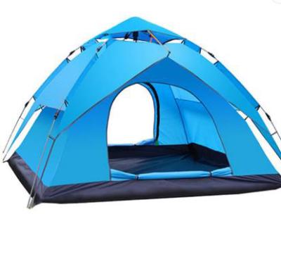 China Diagonal Tying Type Picnic Tent Double Layer Camping Tents Waterproof Nature Outdoor Automatic Pop Up for sale