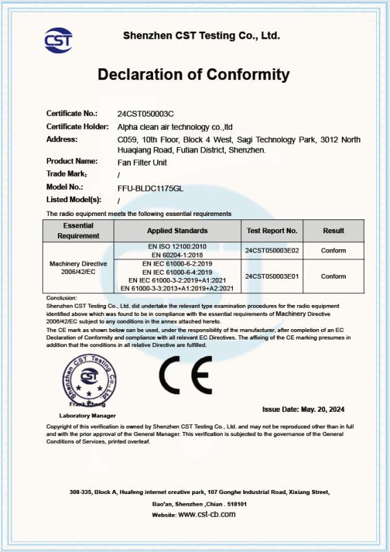 CE - Alpha Clean Air Technology Co.,Ltd