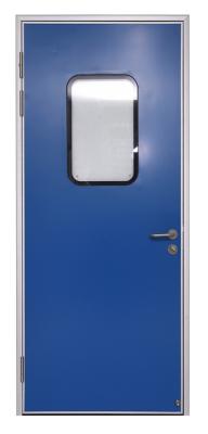 China Wear Resistant Rockwool Infill 900*2100mm Cleanroom Door Coated Steel for sale