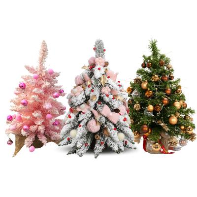 China Longlife christmas gifts New Year   Christmas tree 60cm Christmas decor plastic flowers home decoration present Simulated pine tree for sale