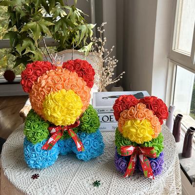 China Longlife Rose Bear Creative Christmas Valentine's Day birthday gift 30cm Rose Bear for sale