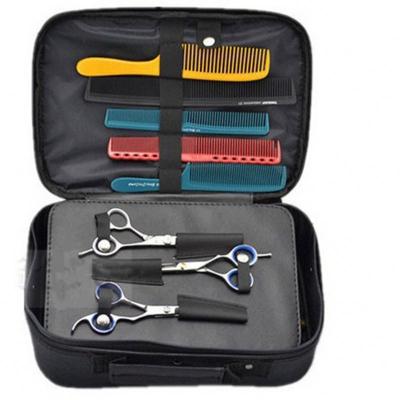 China Portable Electric Barber Haircut Tool Case Package Scissors Hair Dryer Comb in Bag for Hairdresser MKS205 for sale