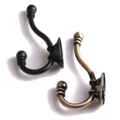 China Zinc Alloy Wooden Door Stocked Mounted Coat Hook for sale