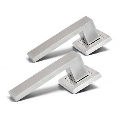 China Modern 304 Stainless Steel Door Locks And Handles Flat Door Handle for sale