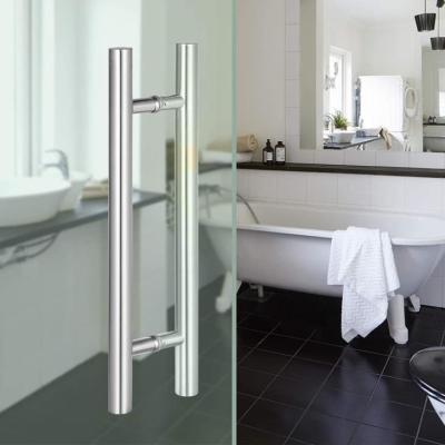 China Modern Customized Size Glass Stainless Steel Shower Door Main Door Pull Handle for sale