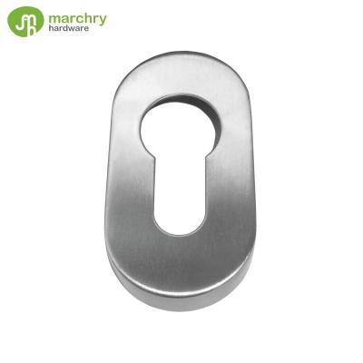 China Anti-thief wooden door oval stainless steel escutcheons for sale