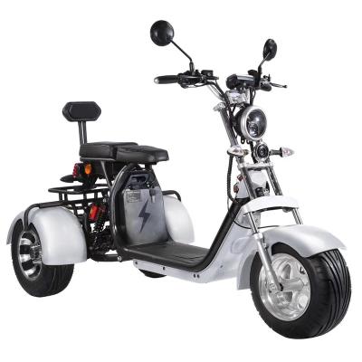 China Bluetooth speaker +led lights 1500W high power 35km/h speed 3 wheel electric bike fat tricycle for sale