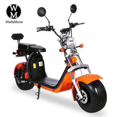 China Bluetooth speaker +led lights Europe road legal EEC 1500w COC citycoco electric scooter for sale